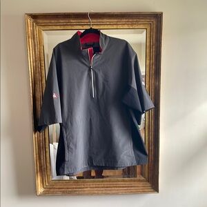Men's Black Half-Zip Shirt